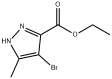 Ethyl 4-bromo-5-methyl-1H-pyrazole-3-carboxylate Struktur