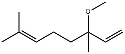 3-methoxy-3,7-dimethylocta-1,6-diene Struktur