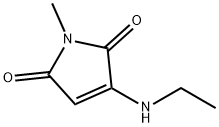 1H-Pyrrole-2,5-dione, 3-(ethylamino)-1-methyl- (9CI) Struktur