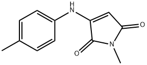 1H-Pyrrole-2,5-dione, 1-methyl-3-[(4-methylphenyl)amino]- (9CI) Struktur