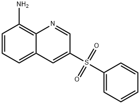 3-Benzenesulfonylquinolin-8-ylamine Struktur