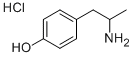 4-hydroxyamphetamine hydrochloride Struktur