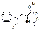 lithium N-acetyl-L-tryptophanate Struktur