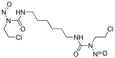 1,1'-Hexamethylenebis[3-(2-chloroethyl)-3-nitrosourea] Struktur