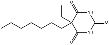 5-Ethyl-5-heptyl-2-sodiooxy-4,6(1H,5H)-pyrimidinedione Struktur