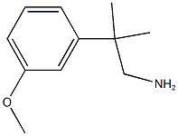 2-(3-methoxyphenyl)-2-methylpropan-1-amine Struktur