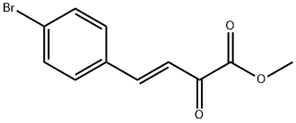 (E)-methyl-4-(4-bromophenyl)-2-oxobut-3-enoate Struktur