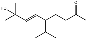 (E)-8-Hydroxy-5-isopropyl-8-methyl-6-nonen-2-one Struktur