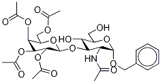 Benzyl 2-Acetamido-2-deoxy-3-O-(2,3,4,6-tetra-O-acetyl-β-D-galactopyranosyl)-α-D-glucopyranoside Struktur