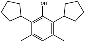 2,6-dicyclopentyl-3,5-xylenol Struktur