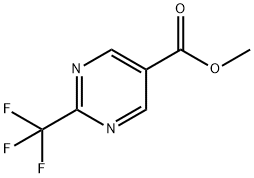 2-TRIFLUOROMETHYL-PYRIMIDINE-5-CARBOXYLIC ACID METHYL ESTER Struktur