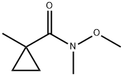 Cyclopropanecarboxamide, N-methoxy-N,1-dimethyl- (9CI) Struktur