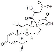 6beta,9-difluoro-11beta,17,21-trihydroxypregna-1,4-diene-3,20-dione 17,21-di(acetate) Struktur