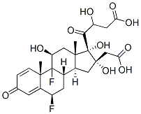 6beta,9-difluoro-11beta,16alpha,17,21-tetrahydroxypregna-1,4-diene-3,20-dione 16,21-di(acetate) Struktur