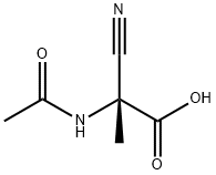 Alanine, N-acetyl-2-cyano- (9CI) Struktur