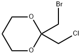 2-(Bromomethyl)-2-chloromethyl-1,3-dioxane Struktur