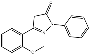 2,4-DIHYDRO-5-(2-METHOXYPHENYL)-2-PHENYL-3H-PYRAZOL-3-ONE Struktur