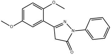 2,4-DIHYDRO-5-(2,5-DIMETHOXYPHENYL)-2-PHENYL-3H-PYRAZOL-3-ONE Struktur