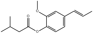 (E)-2-methoxy-4-(1-propenyl)phenyl isovalerate Struktur