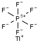 THALLIUM HEXAFLUOROPHOSPHATE Struktur