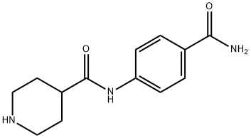 4-(4-CARBAMOYL-PHENYLCARBAMOYL)-PIPERIDINE Struktur