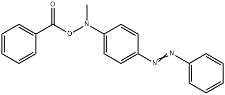 N-benzoyloxy-N-methyl-4-aminoazobenzene Struktur