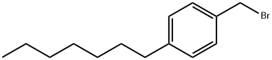 1-(broMoMethyl)-4-heptyl-benzene Struktur