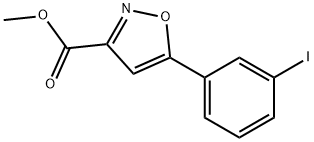 METHYL 5-(3-IODOPHENYL)ISOXAZOLE-3-CARBOXYLATE Struktur