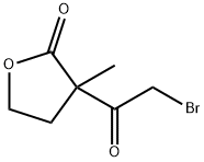 2(3H)-Furanone, 3-(bromoacetyl)dihydro-3-methyl- (9CI) Struktur