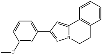 5,6-Dihydro-2-(3-methoxyphenyl)pyrazolo[5,1-a]isoquinoline Struktur