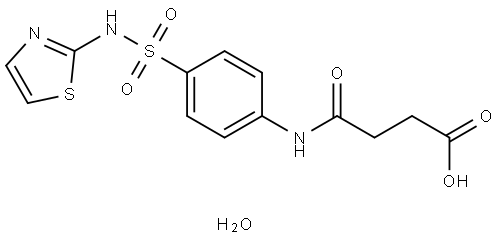 N4-SUCCINYLSULFATHIAZOLE MONOHYDRATE Struktur