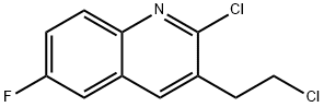 2-Chloro-3-(2-chloroethyl)-6-fluoroquinoline Struktur