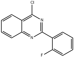 4-CHLORO-2-(2-FLUORO-PHENYL)-QUINAZOLINE Struktur