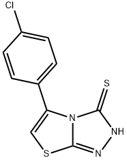 5-(4-Chlorophenyl)thiazolo[2,3-c]-1,2,4-triazole-3-thiol, 96% Struktur