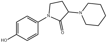 1-(p-Hydroxyphenyl)-3-piperidinopyrrolidin-2-one Struktur