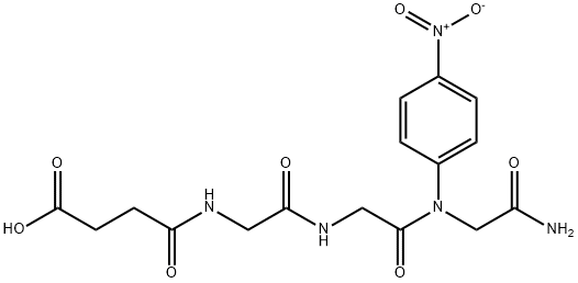 N-SUCCINYL-GLY-GLY-GLY P-NITROANILIDE Struktur