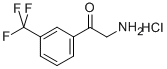 2-AMINO-3'-TRIFLUOROMETHYLACETOPHENONE HYDROCHLORIDE Struktur