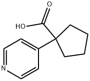 Cyclopentanecarboxylic acid, 1-(4-pyridinyl)- (9CI) Struktur