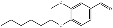 3-METHOXY-4-(HEXYLOXY)-BENZALDEHYDE Struktur