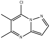 7-CHLORO-5,6-DIMETHYLPYRAZOLO[1,5-A]PYRIMIDINE Struktur