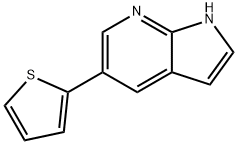 1H-Pyrrolo[2,3-b]pyridine,5-(2-thienyl)-(9CI) Struktur