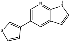 1H-Pyrrolo[2,3-b]pyridine,5-(3-thienyl)-(9CI) Struktur