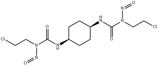 cis-1,4-Cyclohexylenebis(3-(2-chloroethyl)-3-nitrosourea) Struktur