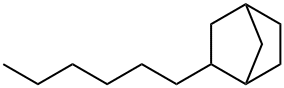 2-Hexylbicyclo[2.2.1]heptane Struktur