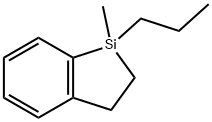 2,3-Dihydro-1-methyl-1-propyl-1-sila-1H-indene Struktur