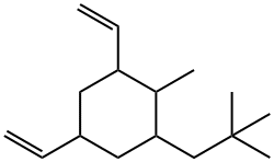 1-(2,2-Dimethylpropyl)-3,5-diethenyl-2-methylcyclohexane Struktur