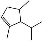 1,4-Dimethyl-5-(1-methylethyl)cyclopentene Struktur