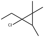 1-Chloro-1-ethyl-2,2,3-trimethylcyclopropane Struktur