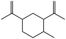 1-Methyl-2,4-bis(1-methylethenyl)cyclohexane Struktur