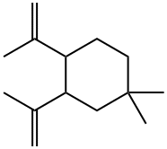 1,1-Dimethyl-3,4-bis(1-methylethenyl)cyclohexane Struktur